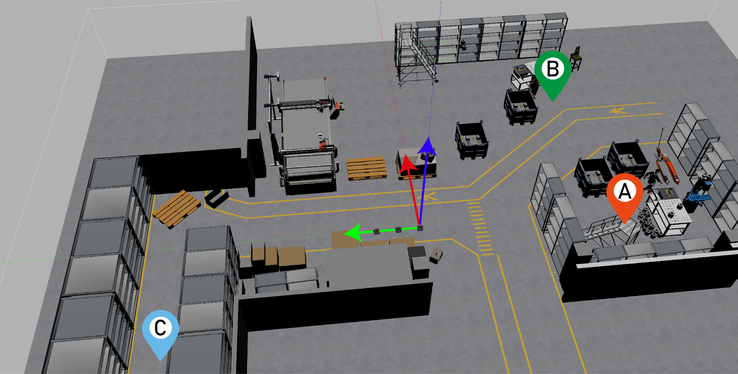 Controllo a Orizzonte Recedente Basato su Griglia per Robot Uniciclo in Operazioni Logistiche